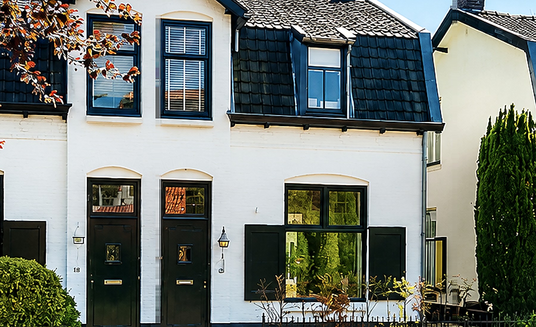 Vooraanzicht Mauvezand 12 in Laren