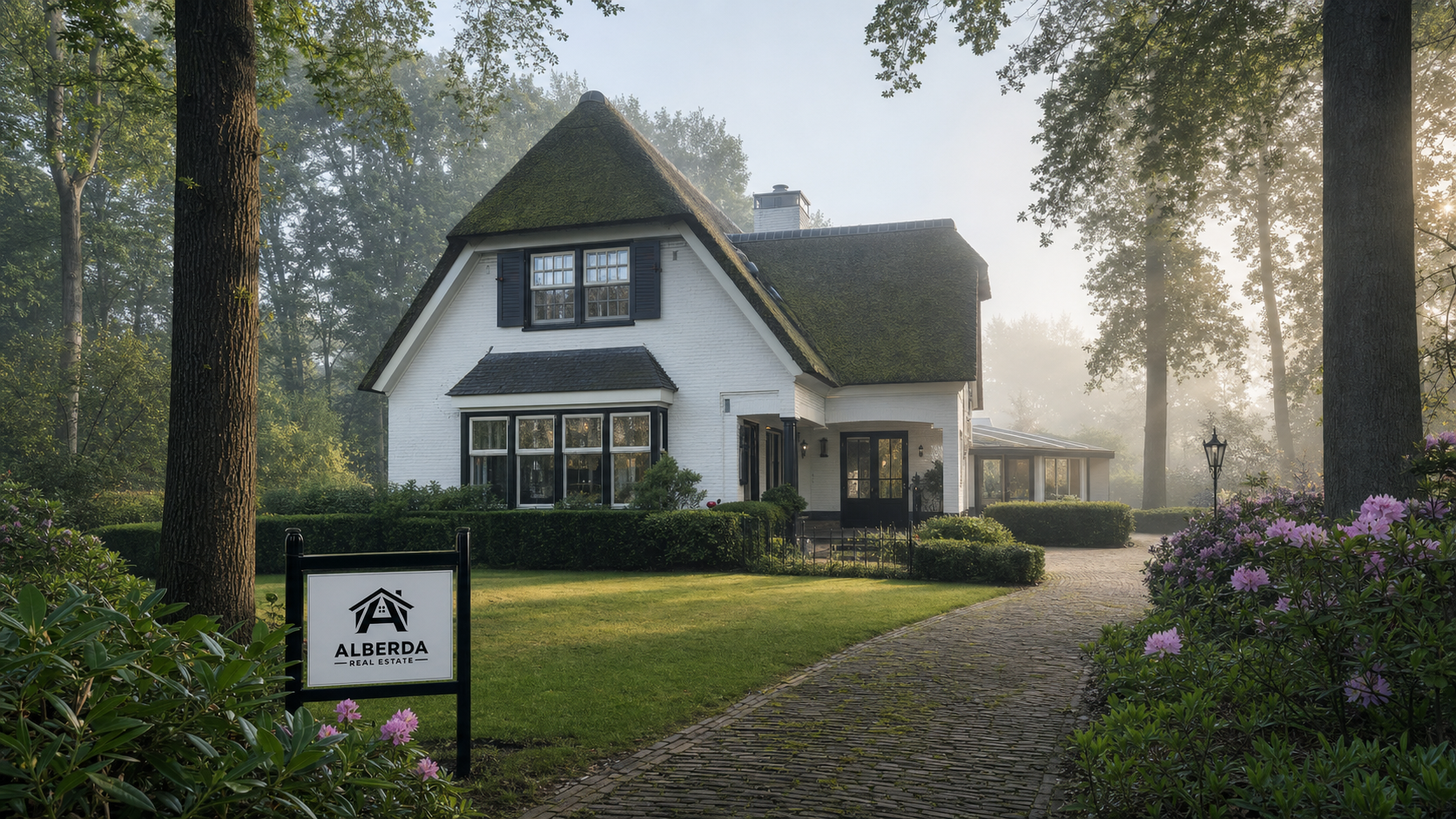 Stijlvolle Gooische villa voor vastgoedbeheer door Alberda Real Estate